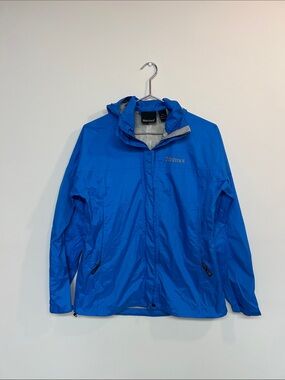 Marmot Bright Blue Lightweight Hooded Shell Jacket